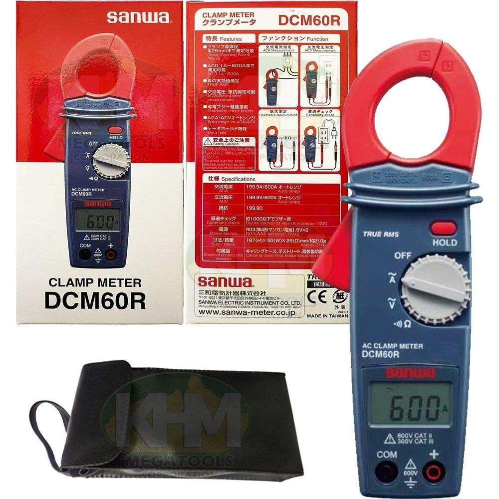 Sanwa DCM60R Digital Clamp Meter / Tester - KHM Megatools Corp. Sanwa DCM60R Digital Clamp Meter / Tester - KHM Megatools Corp.
